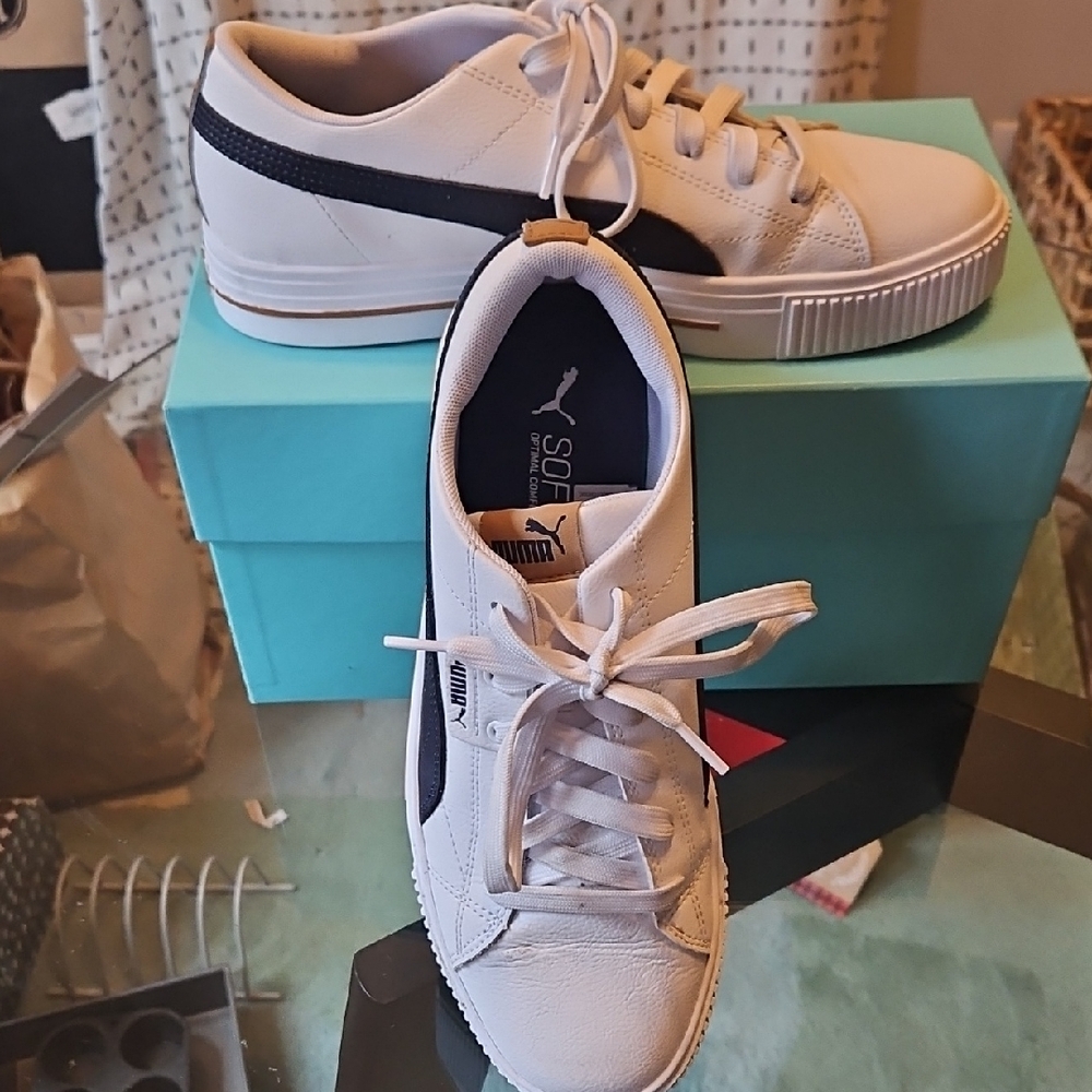 SALES PERMANENTLY END 12/30 Puma Ever SF Shoes in White and Black Size 10